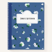 Personalized Floral Notebook Notitieboek (Voorkant)