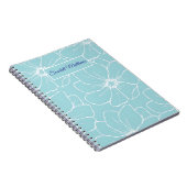 Personalized Floral Notebook with Name  Notitieboek (Rechterzijde)