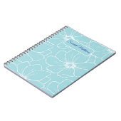 Personalized Floral Notebook with Name  Notitieboek (Linkerzijde)