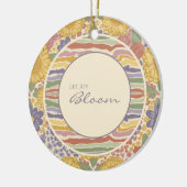 Personalized Floral Ornament - Let Joy Bloom (Links)