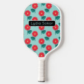 Personalized Floral Pickleball Paddle (Achterkant)