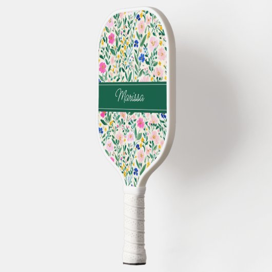 Personalized Floral Pickleball Paddle (Links)