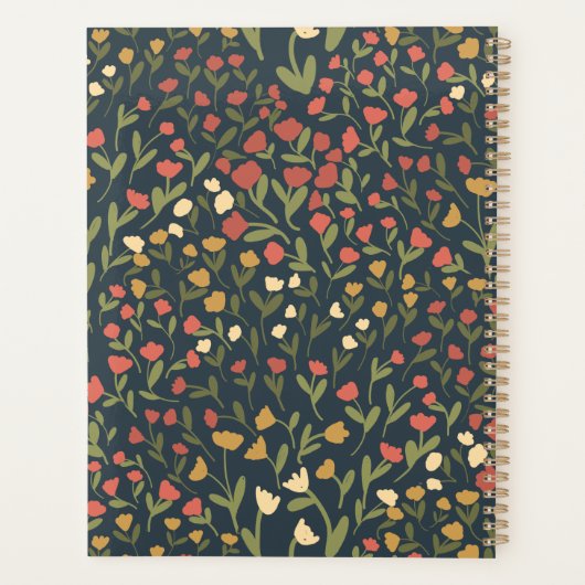 Personalized Floral Planner – Weekly & Monthly (Achterkant)