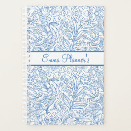 Personalized Floral Planner with Name