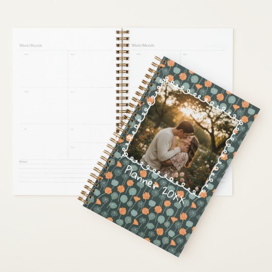 Personalized Floral Planner with Photo (Display)