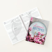 Personalized Floral Recipe Notebook – Custom Name  Notitieboek (Binnen)