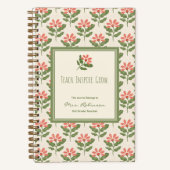 Personalized Floral Teacher Appreciation Journal  Notitieboek (Voorkant)