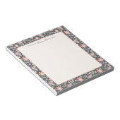 Personalized Floral Teacher Notepad Notitieblok (Schuin)