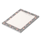 Personalized Floral Teacher Notepad Notitieblok (Linkerzijde)