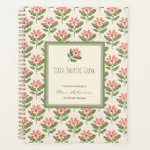 Personalized Floral Teacher Planner (Voorkant)