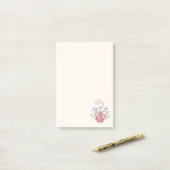 Personalized Floral & Teapot Notes (Op bureau)