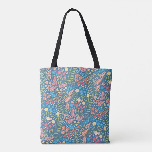 Personalized Floral Tote Bag | Gift for Her  (Achterkant)