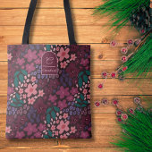 Personalized Floral Tote Bag – Initial & Name