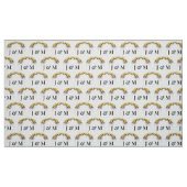Personalized Floral Wedding Fabric with Monogram Stof (Fat Quarter)