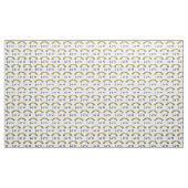 Personalized Floral Wedding Fabric with Monogram Stof (Yard (91,4 cm))