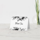 Personalized Floral Wedding Thank You Notes Bedankkaart (Voorkant)