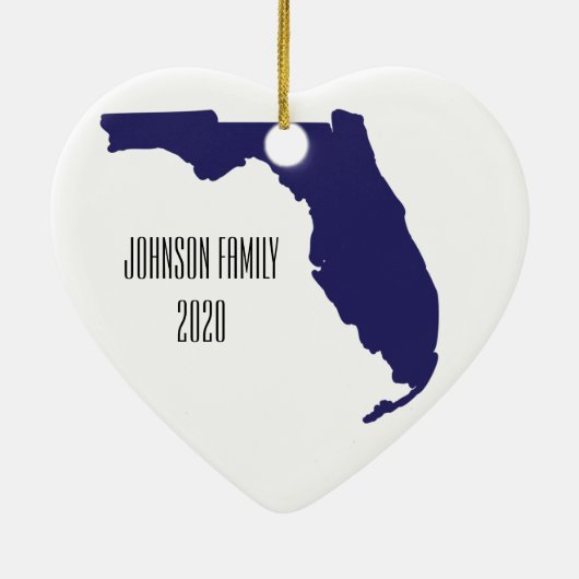Personalized Florida Ornament (Achterkant)