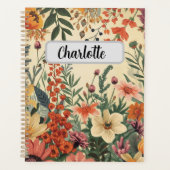 Personalized Flower Cover Productivity & Goal  Planner (Voorkant)