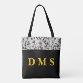 Personalized Flower Vine Tote Bag (Achterkant)