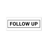 Personalized FOLLOW UP Label Wood Rubberstempel (Afrduk)