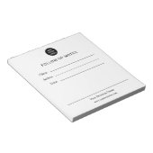 Personalized Follow Up Notes Notepad Notitieblok (Schuin)