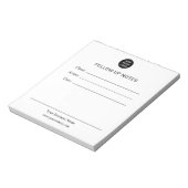 Personalized Follow Up Notes Notepad Notitieblok (Linkerzijde)