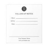 Personalized Follow Up Notes Notepad Notitieblok (Voorkant)