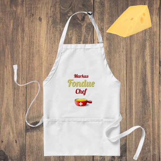  Personalized Fondue Chef Standaard Schort