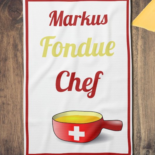  Personalized Fondue Chef Theedoek