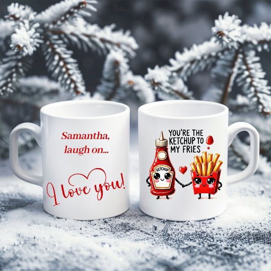 Personalized Food Quote Mug Cute Valentine Gift Koffiemok