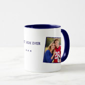 Personalized Football Mom Mug with Photo Mok (Voorkant rechts)