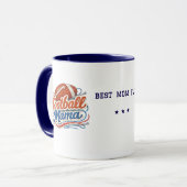 Personalized Football Mom Mug with Photo Mok (Voorkant links)