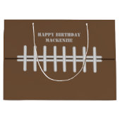 Personalized Football Themed Groot Cadeauzakje (Voorkant)