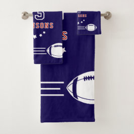 personalized football towel! bad handdoek