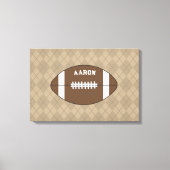 Personalized Football Wall Art Decor Canvas Afdruk (Voorkant)