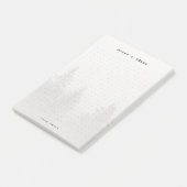 Personalized Forest Dot Grid Post-it® Notes (Schuin)