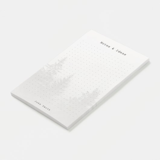 Personalized Forest Dot Grid Post-it® Notes (Schuin)
