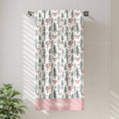 Personalized Forest Tree Kids Badhanddoek