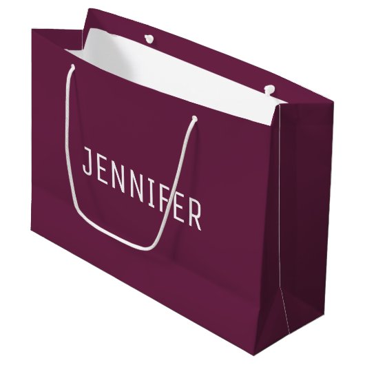 Personalized Formal Design Large Gift Bag Groot Cadeauzakje (Voorkant Gekanteld)