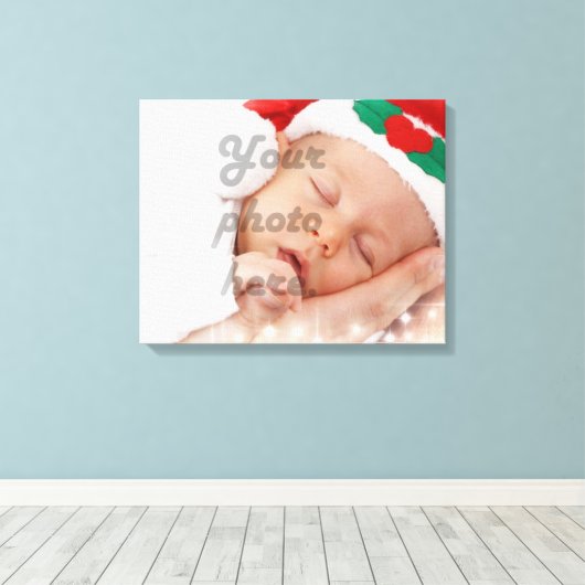 Personalized Foto Canvas Afdruk (Insitu (Houten vloer))