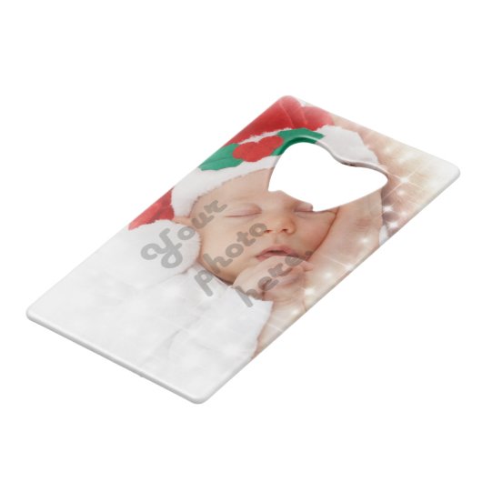Personalized Foto Creditkaart Flessenopener (Achterkant Gekanteld)