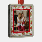 Personalized Foto Metalen Ornament (Rechts)