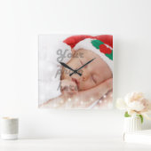Personalized Foto Vierkante Klok (Huis)