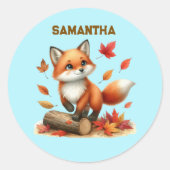 Personalized Fox Stickers (Voorkant)