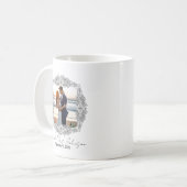 Personalized frame newlyweds mug koffiemok (Voorkant links)
