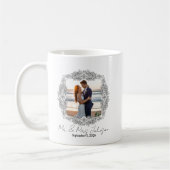 Personalized frame newlyweds mug koffiemok (Links)