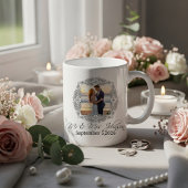 Personalized frame newlyweds mug koffiemok