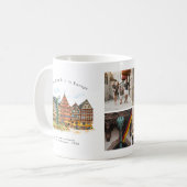 Personalized Frankfurt Germany Travel Photo Mug Koffiemok (Voorkant links)