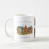 Personalized Frankfurt Germany Travel Photo Mug Koffiemok (Links)