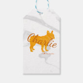 Personalized French Bulldog Pastel - Frenchie Cadeaulabel (Voorkant)